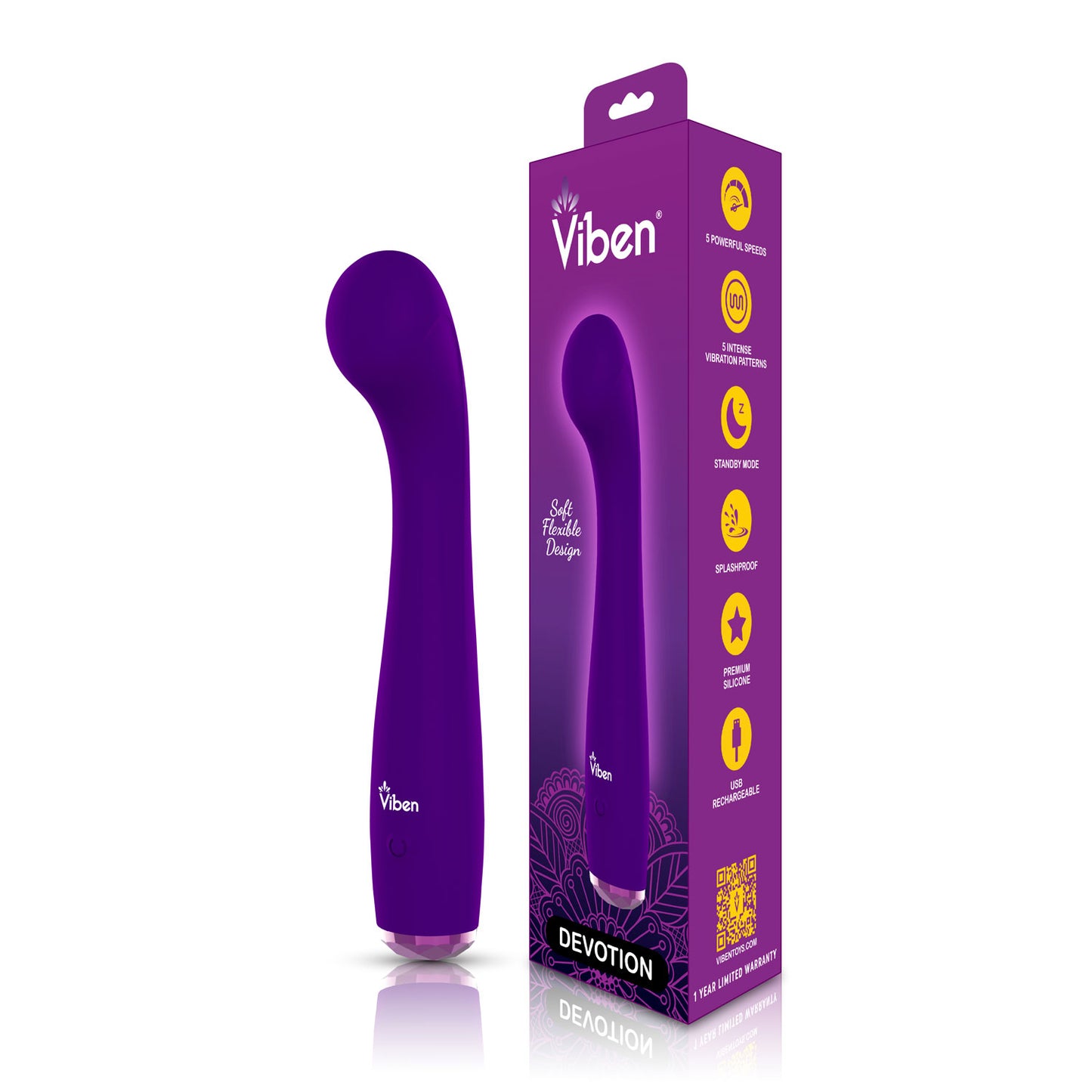 Devotion G-Spot Massager - Violet
